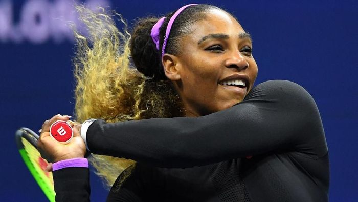 Serena Williams menyingkirkan Maria Sharapova di babak pertama Amerika Serikat Terbuka 2019 (Foto: Robert Deutsch-USA TODAY Sports)