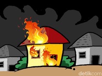 Sengaja Bakar Rumah Milik Ortu, Warga Gedangsari Gunungkidul Ditangkap