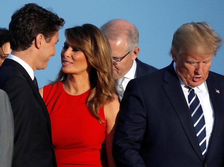 Tatapan Melania ke PM Kanada Jadi Sorotan Dunia Tatapan Melania ke PM Kanada Jadi Sorotan Dunia