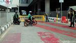 Uji Coba Jalur Angkutan Umum di Stasiun MRT Lebak Bulus