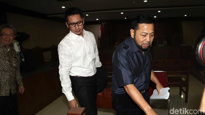 Terpidana korupsi proyek e-KTP Setya Novanto mengajukan peninjauan kembali (PK) di Pengadilan Negeri Jakarta Pusat. Sidang perdana digelar hari ini, Rabu (28/8/2019.