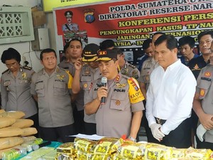Polda Sumut Gagalkan Peredaran 70 Kg Ganja dan 73 Kg Sabu