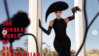 Kim Kardashian terpilih menjadi cover majalah Vogue Arabia pada edisi September. Dok. Instagram/kimkardashian
