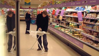 Bisa juga di dalam supermarket. Foto: sadanduseles