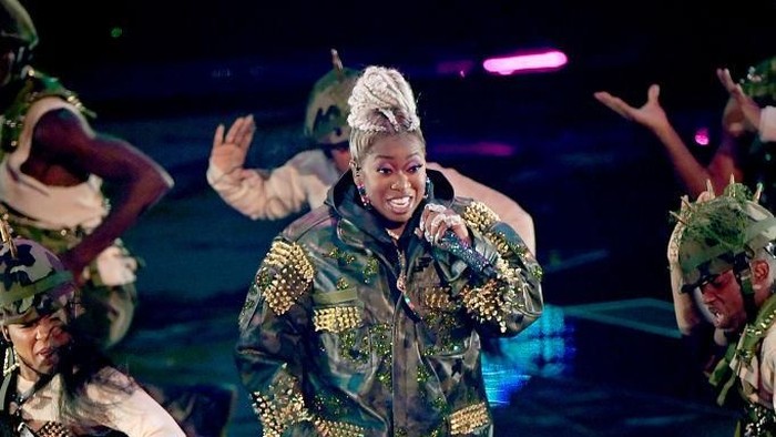 NEWARK, NEW JERSEY - AUGUST 26: Missy Elliott performs onstage during the 2019 MTV Video Music Awards at Prudential Center on August 26, 2019 in Newark, New Jersey. (Photo by Mike Coppola/Getty Images for MTV)