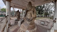 Pantauan detikcom, Kamis (29/8/2019) di Museum Sultan Mahmud Badaruddin II Palembang terdapat dua bukti bahwa kerajaan Sriwijaya itu ada. Bukti pertama berupa Arca Ganesha. (Raja Adil Siregar/detikcom)
