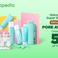 Kosmetik diskon juga bisa didapatkan di Tokopedia yang sedang menggelar promo untuk brand Nature Republic. Dapatkan cashback 50% hingga merchandise EXO dengan kode OSNATREP. Promo ini berlaku hingga 8 September. Foto: Istimewa