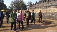 Raja Malaysia Kagumi Candi Borobudur yang Dibangun Tanpa Alat Modern