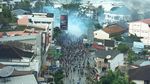 Asap Membubung Usai Demo Berujung Rusuh di Jayapura