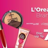 Ada pula JD.ID yang mengadakan LOreal Brand Fest. Merek-merek kecantikan di bawah grup LOreal seperti Maybelline, Garnier, hingga NYX, dan LOreal Paris diskon hingga 70%. Adapun flash sale yang diadakan setiap jam pada pukul 12:00 - 18:00. Foto: Istimewa