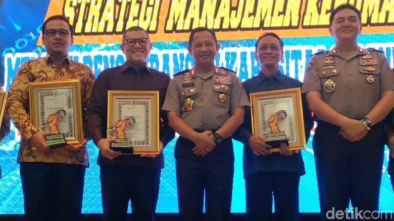 detikcom Raih Penghargaan Media Online Mitra Terbaik Polri detikcom Raih Penghargaan Media Online Mitra Terbaik Polri