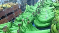 Pisang berkulit hijau ini belum matang, tetapi sudah dipajang untuk diperjualbelikan di salah satu restoran. Foto: Istimewa
