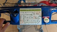 Kreatifnya keranjang belaja ini dilengkapi dengan map untuk menemukan tempat-tempat produk agar mudah ditemui. Foto: Istimewa