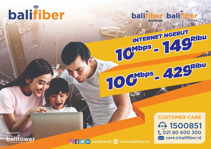 Internet Ngebut Balifiber untuk Seluruh Keluarga di Indonesia