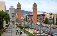 Personel kepolisian di Barcelona ditambah di sudut-sudut kotanya (iStock)