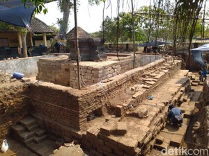 Ini Penampakan Situs Tribhuwana Tunggadewi Setelah Diekskavasi