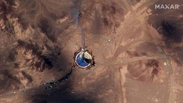 Citra satelit yang dirilis Maxar Technologies