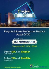 Pergi ke Jakarta Muharram Festival, Pakai Kode Grab Diskon 70%