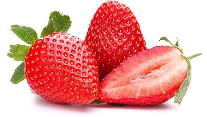 Strawberry isolated on white background cutout
