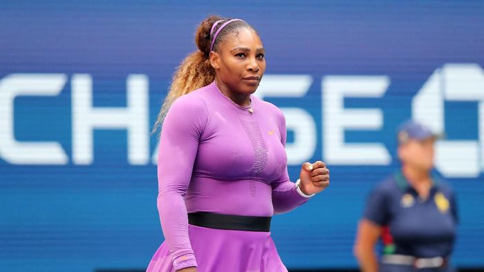 Serena Williams melaju ke babak keempat Amerika Serikat Terbuka 2019 (Foto: Elsa/Getty Images)