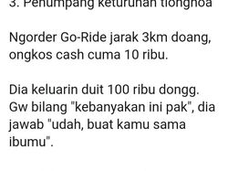 Abang Ojol Ini Ajarkan Jangan Nilai Orang dari Luarnya Saja