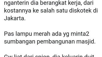 Dengan rendah hati memberi uang yang nggak sedikit. (Foto: Twitter/ryan_nus)