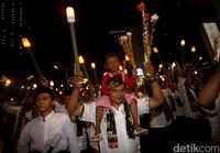 Pertama dalam Sejarah, Jakarta Pawai Obor Libatkan 4.000 Orang