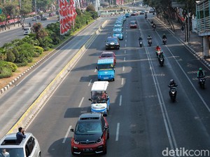 Ada Konvoi Mobil Listrik dari GBK-Monas Sore Ini, Lalin Akan Direkayasa