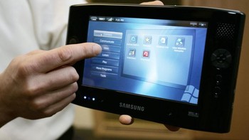 Windows XP yang disesuaikan dengan perangkat layar sentuh. Foto: Getty Images