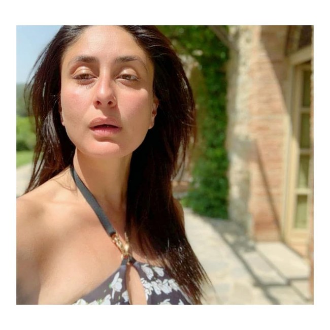 Kareena Kapoor memamerkan wajahnya tanpa makeup saat liburan di Tuscany, Italia. Namun, penampilannya itu dinyinyirin netizen dan dianggap terlihat tua. Foto: dok. Instagram