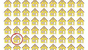 Jawabannya adalah si rumah yang paling beda memilki cerobong asap. (Foto: Brightside)