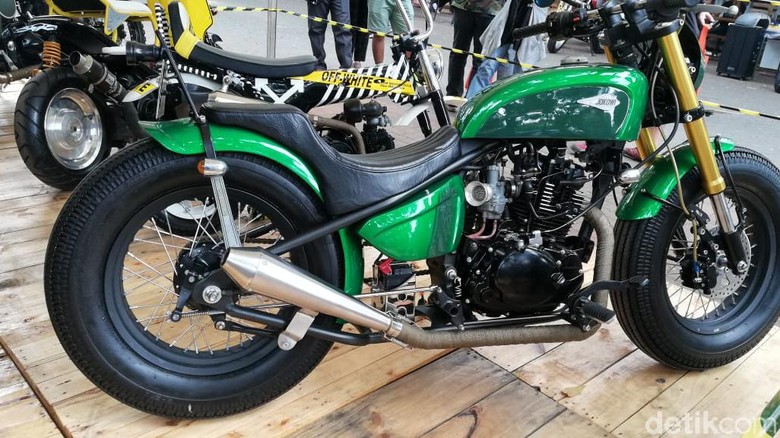 Salah satu motor kustom milik Jokwi/Foto: Rizki Pratama Salah satu motor kustom milik Jokwi/Foto: Rizki Pratama