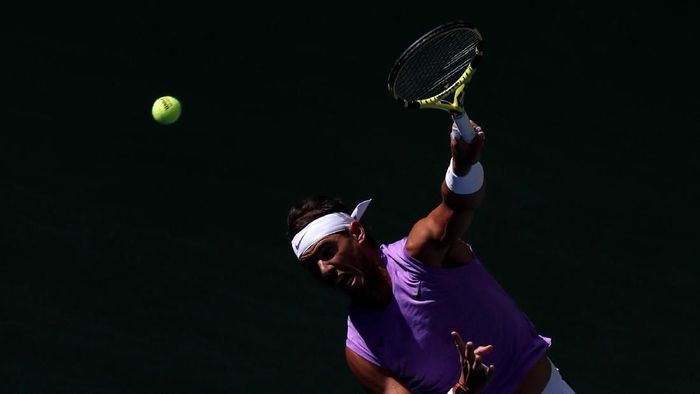 Rafael Nadal melaju ke babak keempat AS Terbuka. (Foto: Katharine Lotze/Getty Images)