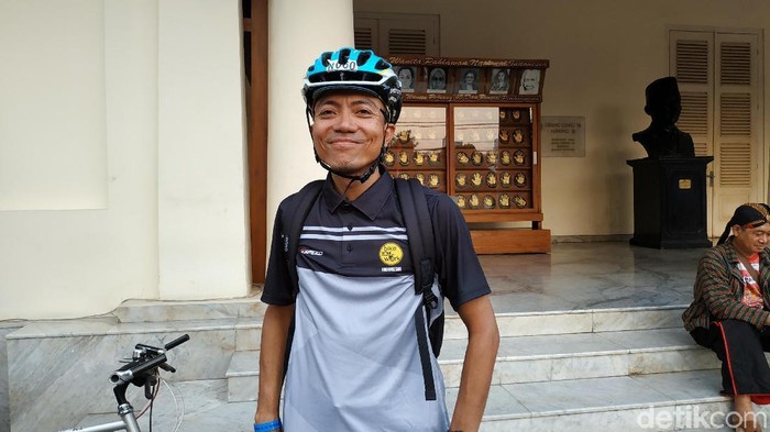 JUDI ONLINE Vidi Widiyastomo, salah seorang anggota Bike2Work. (Foto: Sarah Oktaviani Alam/detikHealth)