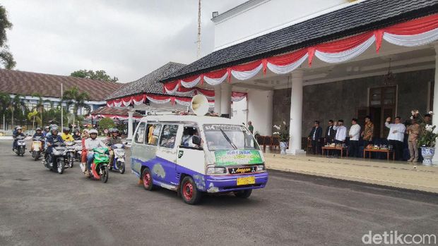 Melihat Kemeriahan Pawai Taaruf Tahun Baru Islam di Pendopo Ciamis