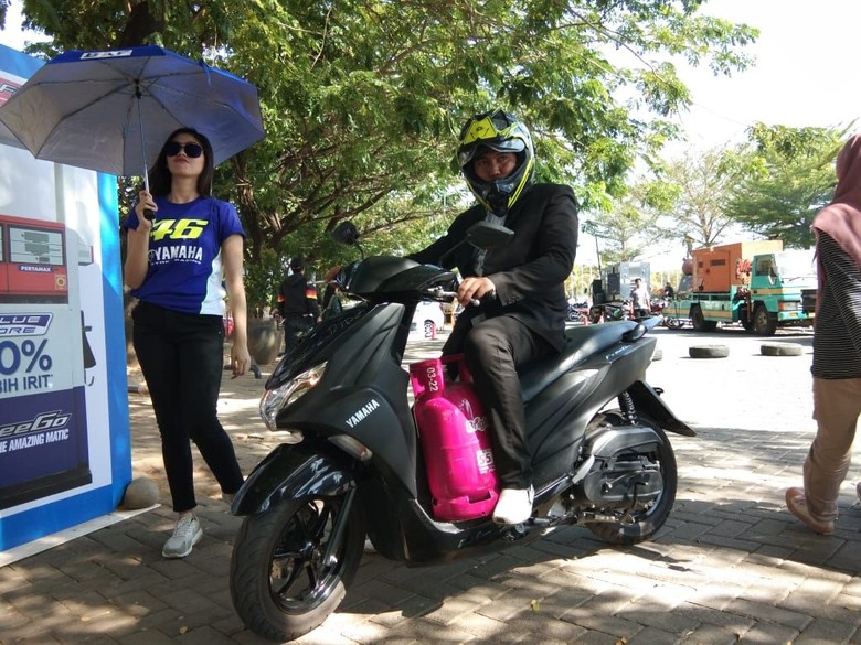 Test Ride Yamaha  FreeGo  di  Makassar  Enak Bawa Tabung LPG