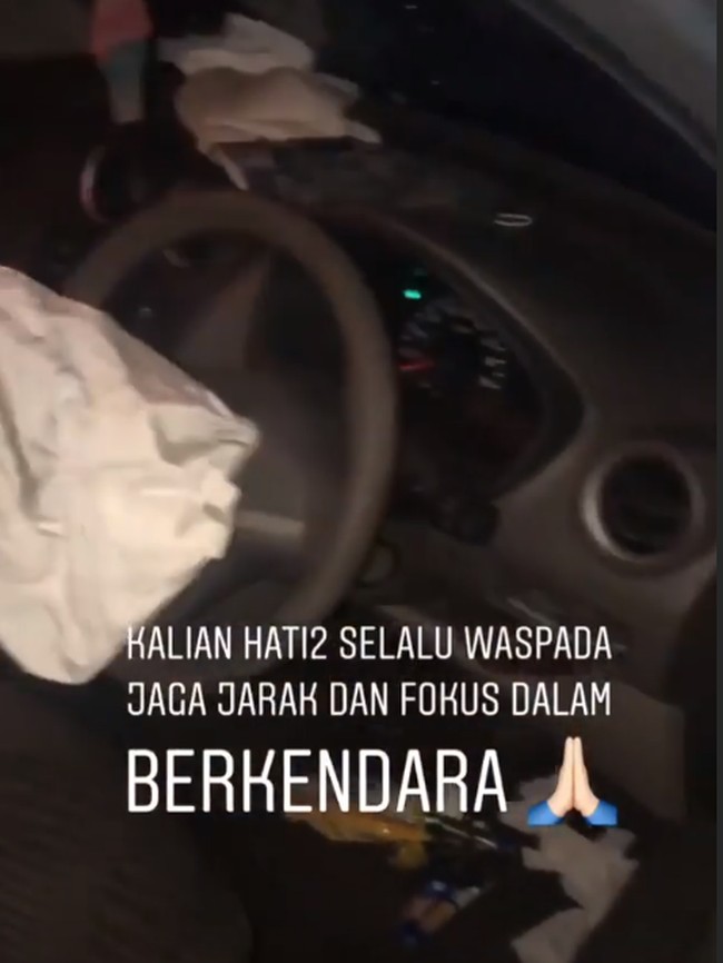 Ihsan Tarore Ceritakan Detik-detik Dirinya Tabrak Kontainer