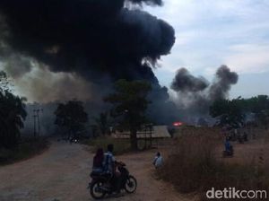 Tempat Penyulingan Minyak Illegal di Sumsel Terbakar, Satu Orang Luka