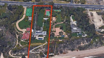 Rumah Koum jika diliat dari satelit maps. (Foto: Dok. Realtor)