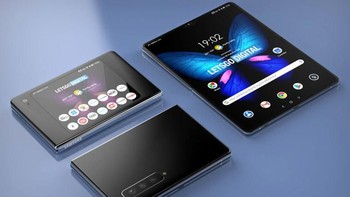 LetsGoDigital membuat reka wujud render Galaxy Fold 2 berdasarkan patennya. (Foto: Dok. LetsGoDigital)