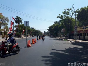 Ini Penampakan Yos Sudarso yang Ditutup Imbas Pembangunan Alun-alun Suroboyo