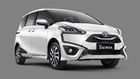 Sienta kini tampil lebih sporty dan stylish dengan tampilan grille yang mengalami peningkatan dengan desain baru. Istimewa/Toyota.