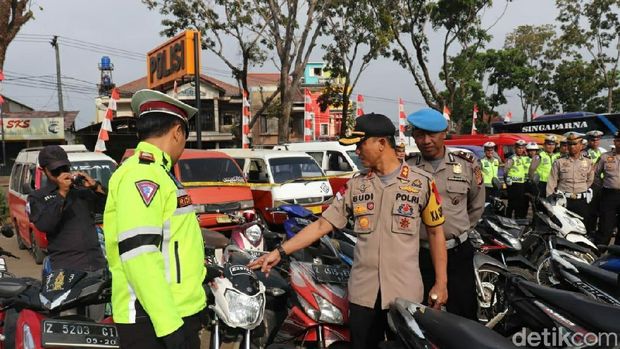145 Motor dan 22 Mobil Disita Selama 3 Hari Operasi Patuh di Garut