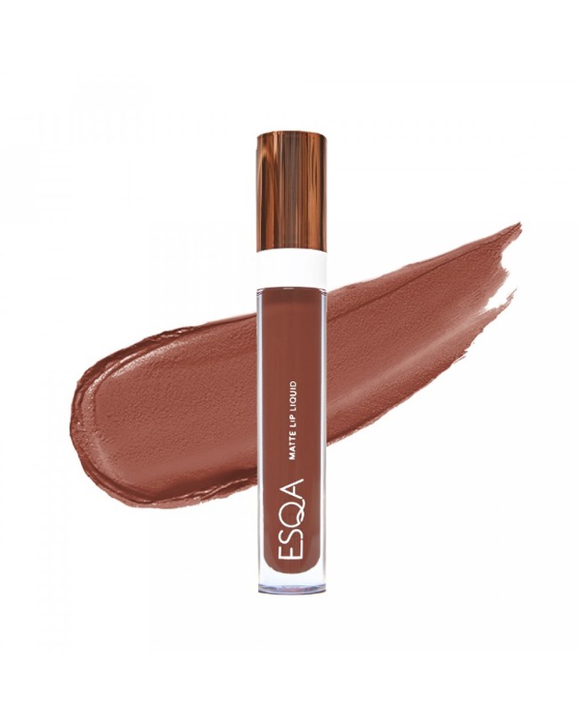Matte Lip Liquid dari brand Esqa Cosmetics juga banyak difavoritkan. Banyak warna menarik yang dihadirkan tapi untuk nuansa kecokelatan Anda bisa mengandalkan Gold Brownie. Item ini dijual Rp 195 ribuan. Foto: Istimewa