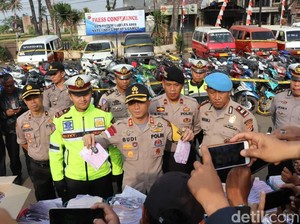 145 Motor dan 22 Mobil Disita Selama 3 Hari Operasi Patuh di Garut
