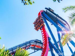 Bos Taman Hiburan Contohkan Naik Roller Coaster Tanpa Banyak Teriak