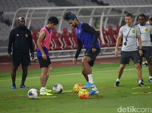 Timnas Malaysia Jalani Latihan di GBK