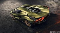 Sian bakal menggendong mesin V12 baru dan juga motor listrik 48 Volt sehingga bisa menghasilkan tenaga besar. Istimewa/Lamborghini.