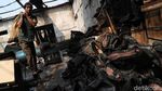 Pabrik Sepatu di Penjaringan Ludes Terbakar