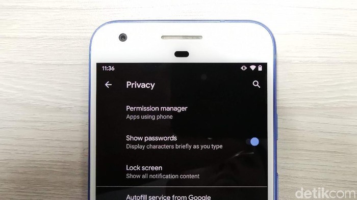 Privasi Android 10